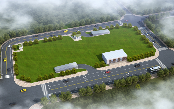 辛山公園地下停車場完成竣工驗收